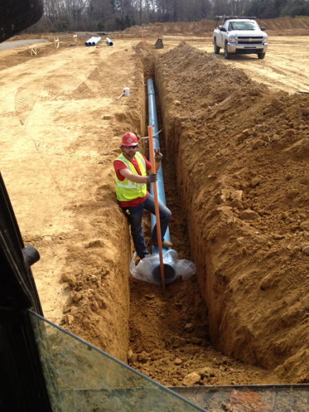 installing pvc pipe underground